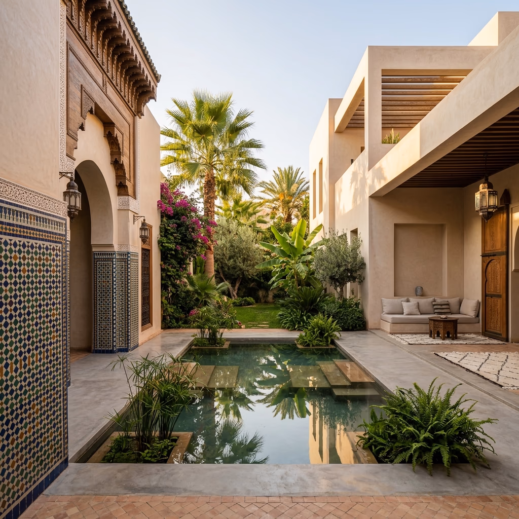 Contemporary Moroccan Architecture: Modern Luxury with Traditional Craftsmanship